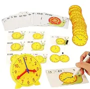 Walopola Clock for Learning to Tell Time - Learn to Tell Time Snail Clock - Preschool Learning Activities, Early Development Activity, Homeschool Supplies for Boys Girls