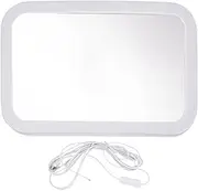 Jlobnyiun Mirror for Car Seat Rear Facing | Safety LED Glass for Toddler | Dimmable USB Backseat Baby Car Interior Mirror for Travel Dash Road Trip Daily Commuting