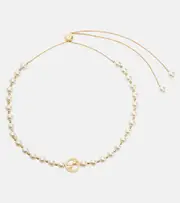 [Gucci] Gucci Interlocking G pearl necklace One Size white