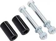 2'' Inch Rise Handlebar Risers Extension For Harley 1'' Handlebars Motorcycle Spacers (Gloss Black)