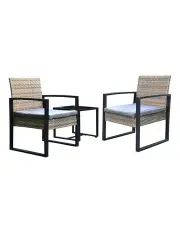 [Arcadia Furniture] 3 Piece Patio Set in Oatmeal and Grey
