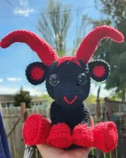 Baphomet Goat Amigurumi Crochet Plush Horror Goth Unique Adorable
