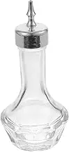 ERINGOGO Glass Bitters Bottle with Stopper Decorative Cocktail Bottle for Home Bar Hotel Restaurant Elegant Design for Absinthe Bitter Essence and Viscous Cocktails