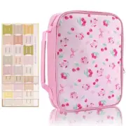 Bible Cover Case for Girls,Cute Girls Bible Bag Religious Scripture Cherry Bow