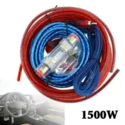 1x 1500W Car Amplifier Install Wiring Kit Audio Subwoofer RCA Power E3E6 E5J4