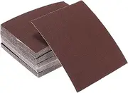 X AUTOHAUX Universal 4.49Inch x 5.51Inch 120 Grit Sanding Discs Hook & Loop Sanding Sheets Aluminum Oxide 50 Pcs