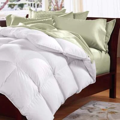 NNEDSZ Soft Goose Feather Down Quilt Duvet Doona 95% Feather 5% Down All-Seasons