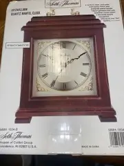Seth Thomas 1604-B Small Wooden Mantle Quartz Clock w/Original box New