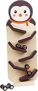 Garende Car Ramp Playset for Kids with Zig Car Slide and Gliding Vehicles, Penguin Pattern