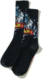 [XLARGE] PANTHER CLAWS SOCKS Men's Black, Black, Free Size