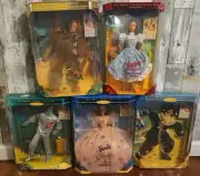 Bundle Set Wizard Of Oz Barbie Ken Dolls Hollywood Legends 1994 '95 '96