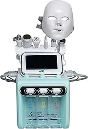 Hydrogen Oxygen Beauty Machine, 7 In 1 Water Oxygen Hydra-facial Beauty Machine with LED Facial Mask, Multifunctional Small Bubble Device for Deep Face Cleansing SPA, Peeling Hydro Dermabrasion