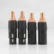 XLR to RCA Female Socket Adapter plated Red RCA plug Gold Balanced Neutrik XLR