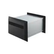 Sandleford 230mm Black Brickies Front And Back Letterbox With Back Open