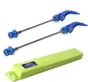 Bicycle Quick Release Skewers, Front Rear Bicycles Skewer, Quick Release Bicycles Axle Wheel Skewer, Aluminium Alloy Hollow Shaft Kit, Replacement for Bicycle Wash Hub