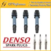 Quality Ignition Coil & DENSO Spark Plug 3PCS Set for 11-15 Smart Fortwo 1.0L L3 (for: Smart)