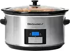 Elite Platinum MST-900D 8.5 Quart Digital Programmable Slow Cooker W