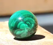75 Grams A Grade Highly Polished Rare Malachite Crystal Sphere Green 32mm x 32mm