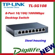 TP-LINK TL-SG108 8-Port 10/100/1000Mbps Desktop Switch