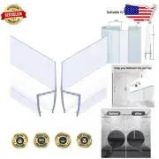 78 Inch PVC Shower Seal Strip Set for Frameless Doors - Quick Install Solution