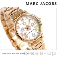 在飛比找旋轉拍賣優惠-MARC JACOBS 玫瑰金花朵 女錶