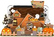 IINE Faceplate Cover for Switch/OLED Dock, Pumpkin Ghost Faceplate, Halloween Theme DIY Decorations, Compatible with Switch/OLED Dock