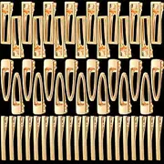 LEOBRO Metal Hair Clips, 50PCS Hair Clips for Women, Girls, Alligator Clips, Clips for Hair, Hair Barrettes for Women, for DIY Acrylic Resin Hair Clips, Hair Bows, Crafts, Gold