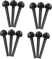 JOINPAYA Professional Oud Tuning Pegs Ebony Material 12pcs Set Easy Tuning for String Instruments