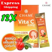 12X Chame Vita Plus C Acerola & Rosehips Vitamin 3000 mg Immune Booster Support