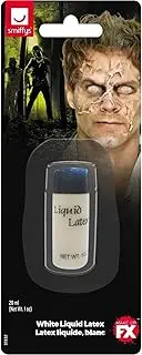 Smiffys Scar Make-Up Liquid Latex, White, 1 oz., Unisex, Bottle