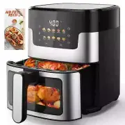Suodoka 10 in 1 Air Fryer 6 Qt Capacity, Compact Countertop with Nonstick Basket