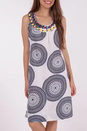 S/Less Beaded Dress--YAR-13HS9503