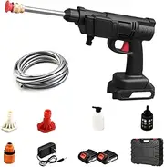 Provecta Handheld Cordless Powered Pressure Washer,Cordless Spray Gun Water Cleaner,Portable Pressure Power Washer with 2 Battery for Car/Fence/Floor Cleaning