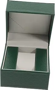 CATIEBYE PU Leather Watch Case Elegant Display Box for Single Watch Storage Scratch Organizer Birthdays Special Occasions Litchi Pattern