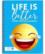 A4 EMOJI Project Notebook Workbook Spiral Bound Lined Page Planner Diary