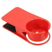 Clamp on Table Bottle Clip Holder with Side Open for Desk Chairs, Red