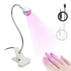 Gooseneck UV Curing Light Quick Dry Mini UV Light Dryer LED Nail Lamp Reading