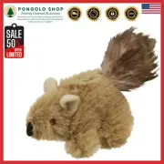 Interactive Plush Cat Toy Squeaking Squirrel - Catnip Sensation for Indoor Fun