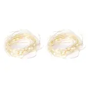 2x E Style Luminous Warm Bright Garden Fairy String Lights (Outdoor) - 6m
