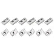 Roll in Spring T Nuts (M6x22mm) 12Pcs, Carbon Steel Spring Loaded T Nut