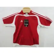 NWT Adidas ClimaLite Red Soccer Cosmic Jersey Youth Boys Kids Medium