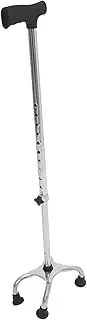 Adjustable Walking Canes for Men and Women Durable Four Pronged Mobility Support Stick for Indoor and Outdoor Use Slip Design for Extra Stability