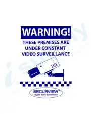 Securview Securview CCTV Warning Sign A3 Size VSA24A3