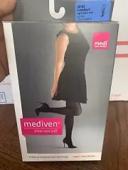 Medi Sheer & Soft 15-20 Size III Open Toe Calf Compression Stockings 39183