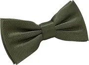 Mens Solid Pre-tied bow ties,Adjustable Tuxedo Bowtie For Men Boys With Multiple Colors,By Fortunatever(11''-18'')