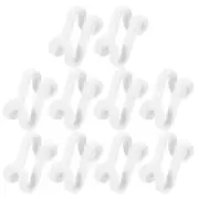 Clothes Hanger Connector Hooks 40x26mm 30Pcs ABS Hanger Hooks Hanger Beige