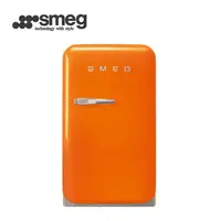 在飛比找momo購物網優惠-【SMEG】彩色復古迷你冰箱34L-閃酷橘(FAB5ROR3