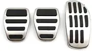 Car Pedals For N&issan For Pulsar Tiida C13 2014-2018 Car Pedal Covers Non Slip Pad AT MT Car Gas Foot Brake Pedal Pad Aluminum Alloy Acessories(3 pcs)