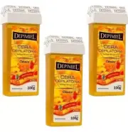 Pack 3 Cera Depilatoria Roll On. Depimiel Clasica. A La Miel. Sistema Español