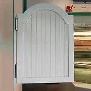 Swinging Doors Western Cafe Swing Doors, Indoor Counter Saloon Swinging Door for Kitchen Doorway, White Wood Butler Single Doors, 60/65/70/75/80/85/90/95/ Cm ( Size : W70xH90cm(27 1/2"x35 7/16") )